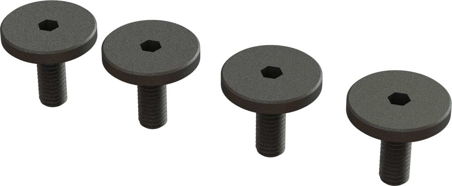 Large Head Screws, M3x8mm (4)